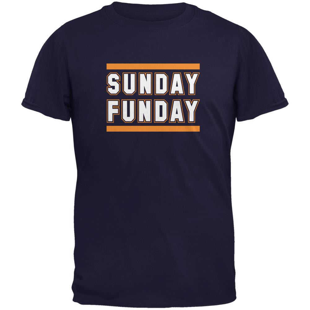 Sunday Funday Chicago Navy Adult T-Shirt Men's T-Shirts Old Glory 2XL Blue 