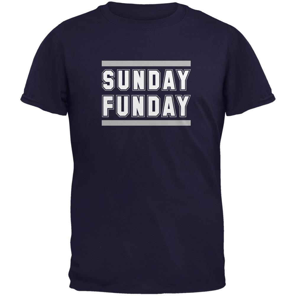 Sunday Funday Dallas Navy Adult T-Shirt Men's T-Shirts Old Glory 2XL Blue 