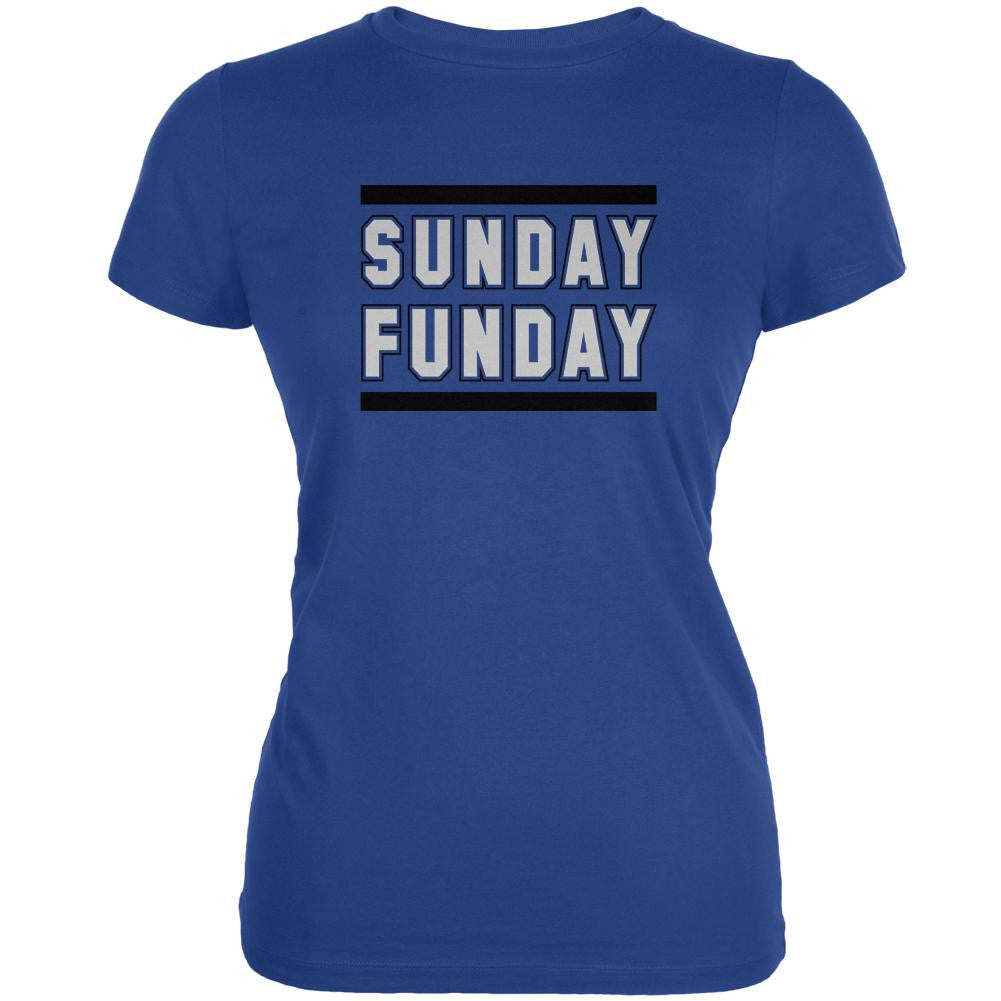 Sunday Funday Detroit Royal Juniors Soft T-Shirt Juniors T-Shirts Old Glory 2XL Blue 