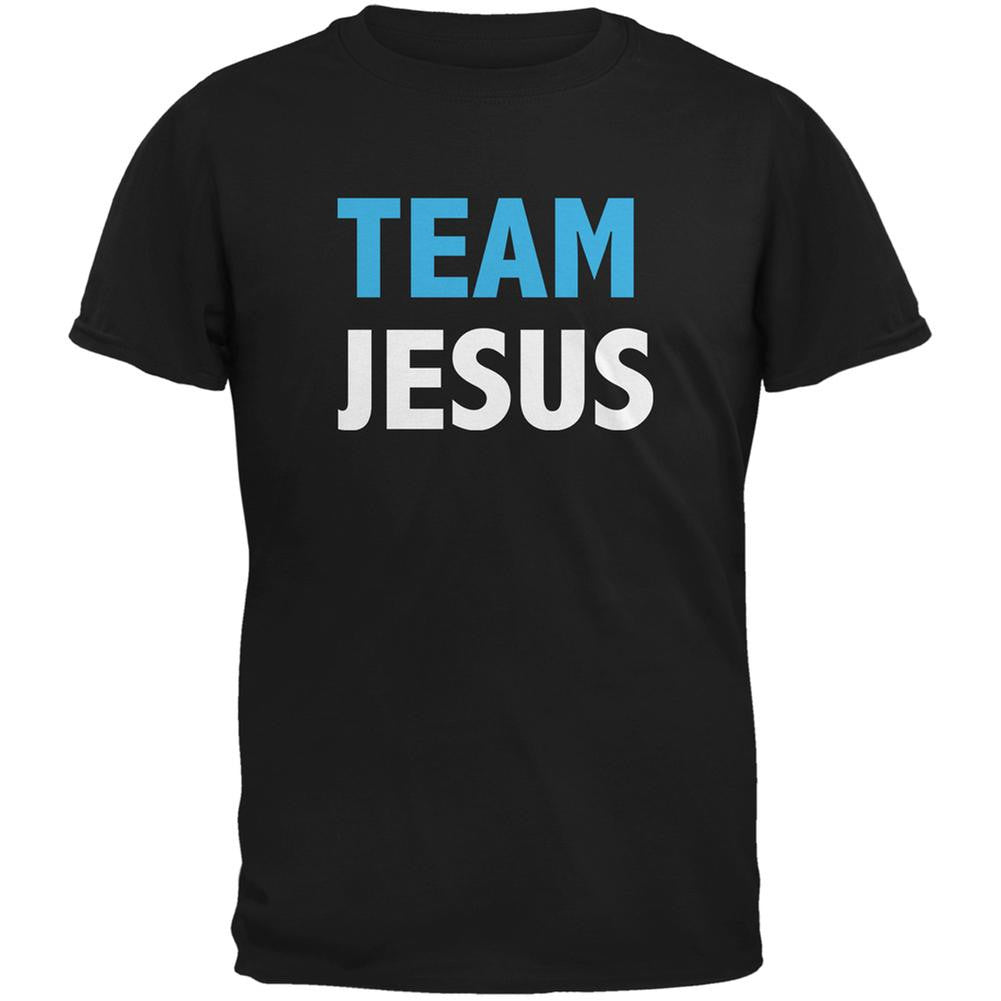 Team Jesus Black Adult T-Shirt Men's T-Shirts Old Glory 2XL Black 