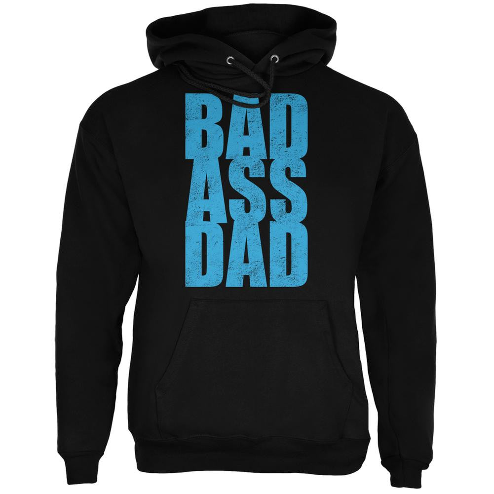 Bad Ass Dad Black Adult Hoodie Men's Hoodies Old Glory 2XL Black 