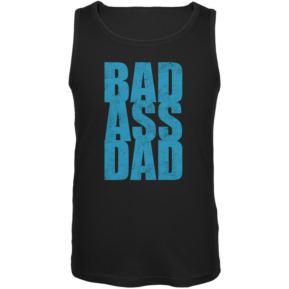 Bad Ass Dad Black Adult Tank Top Men's Tank Tops Old Glory 2XL Black 