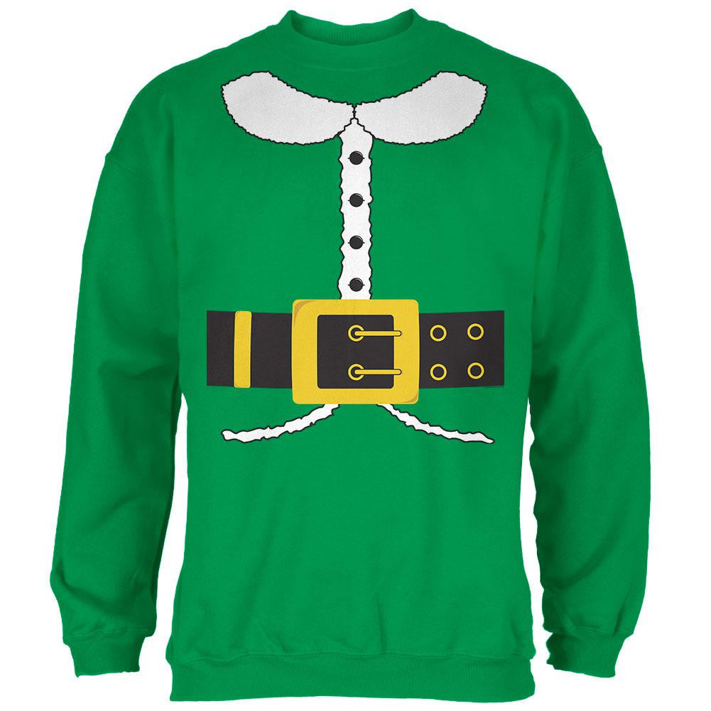 Holiday Elf Costume Irish Green Adult Sweatshirt Men's Sweatshirts Old Glory   