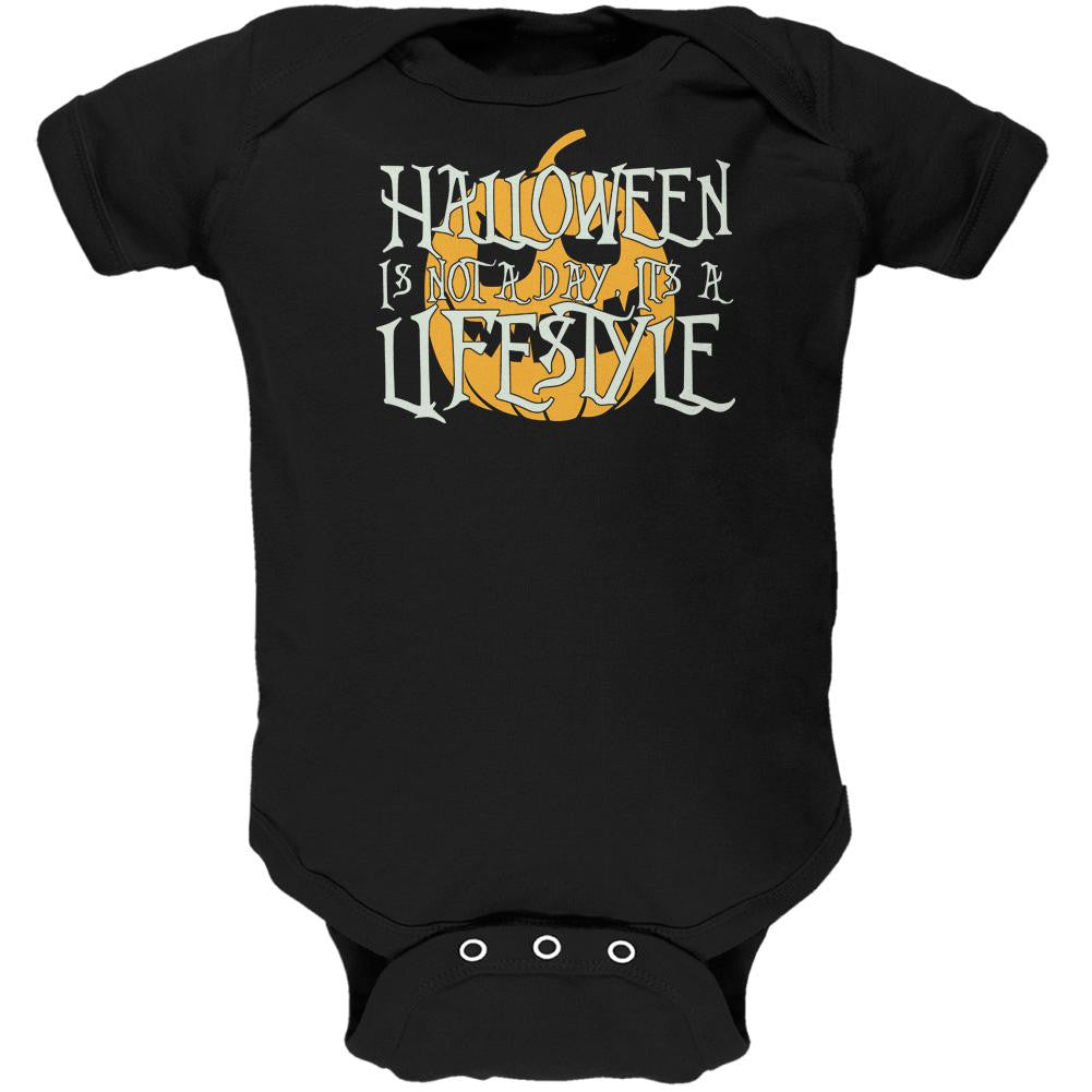 Halloween Lifestyle Black Soft Baby One Piece Baby One Piece Old Glory 0-3M Black 