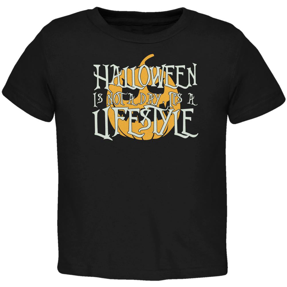 Halloween Lifestyle Black Toddler T-Shirt Toddler T-Shirts Old Glory 2T Black 