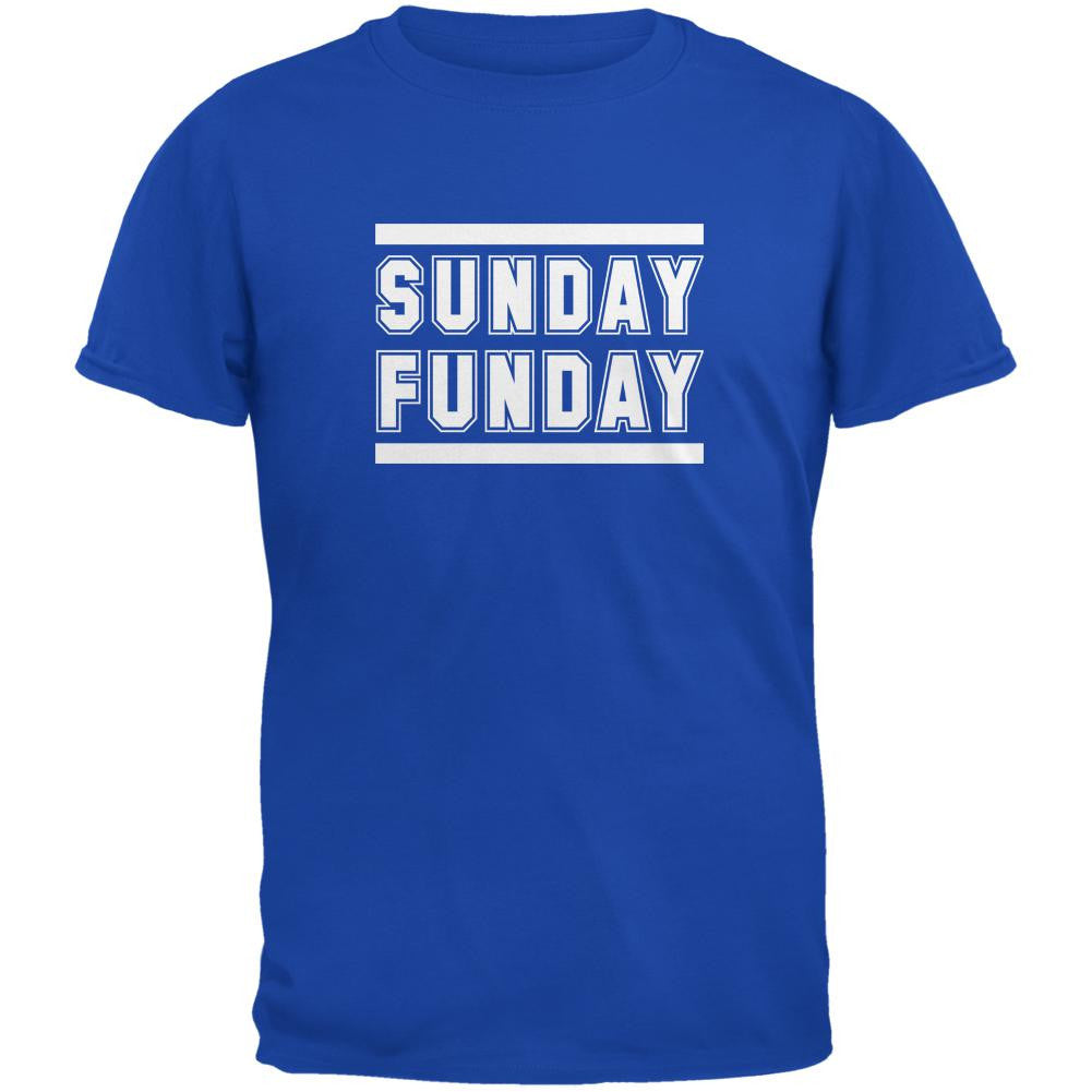 Sunday Funday Indianapolis Royal Adult T-Shirt Men's T-Shirts Old Glory 2XL Blue 