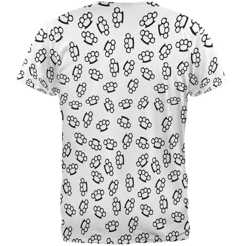 Brass Knuckles All Over Adult T-Shirt Men's T-Shirts Old Glory   