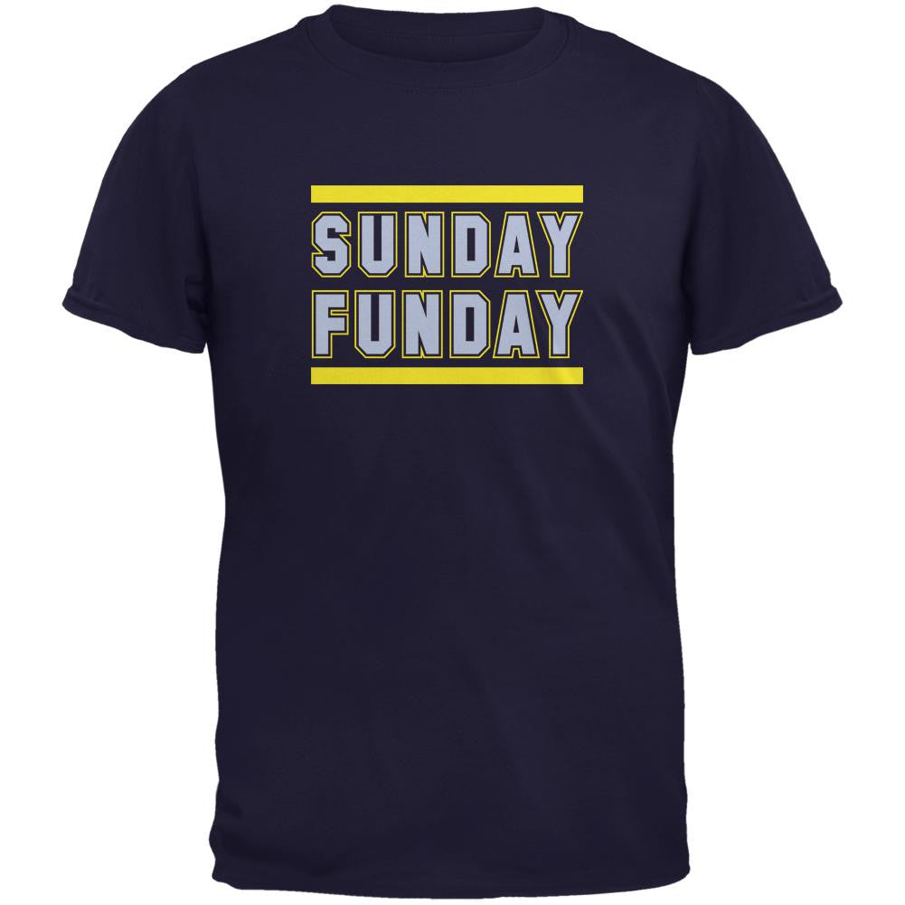 Sunday Funday San Diego Navy Adult T-Shirt Men's T-Shirts Old Glory 2XL Blue 