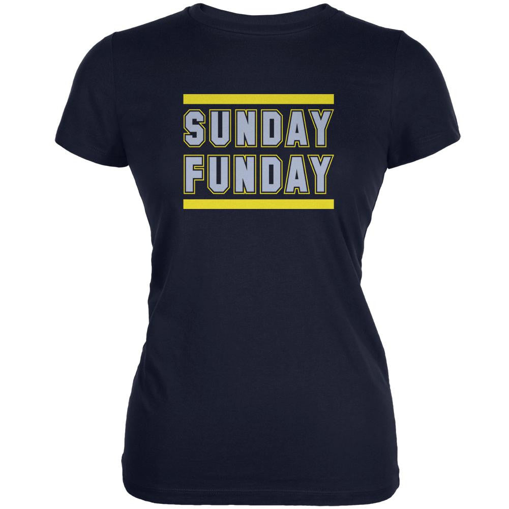 Sunday Funday San Diego Navy Juniors Soft T-Shirt Juniors T-Shirts Old Glory 2XL Blue 