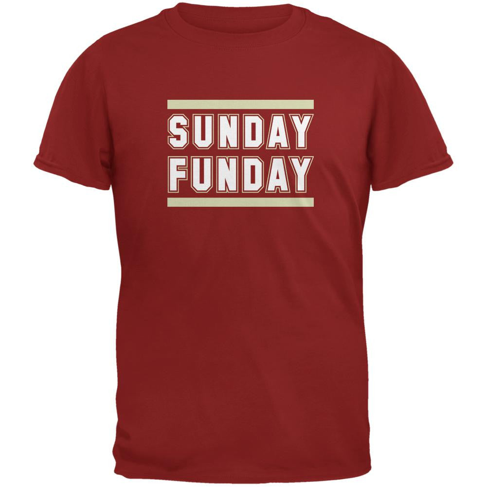Sunday Funday San Francisco Cardinal Red Adult T-Shirt Men's T-Shirts Old Glory 2XL Red 