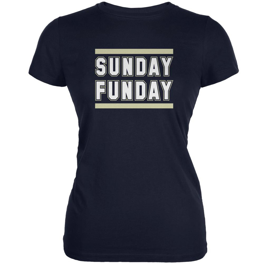 Sunday Funday St Louis Navy Juniors Soft T-Shirt Juniors T-Shirts Old Glory 2XL Blue 