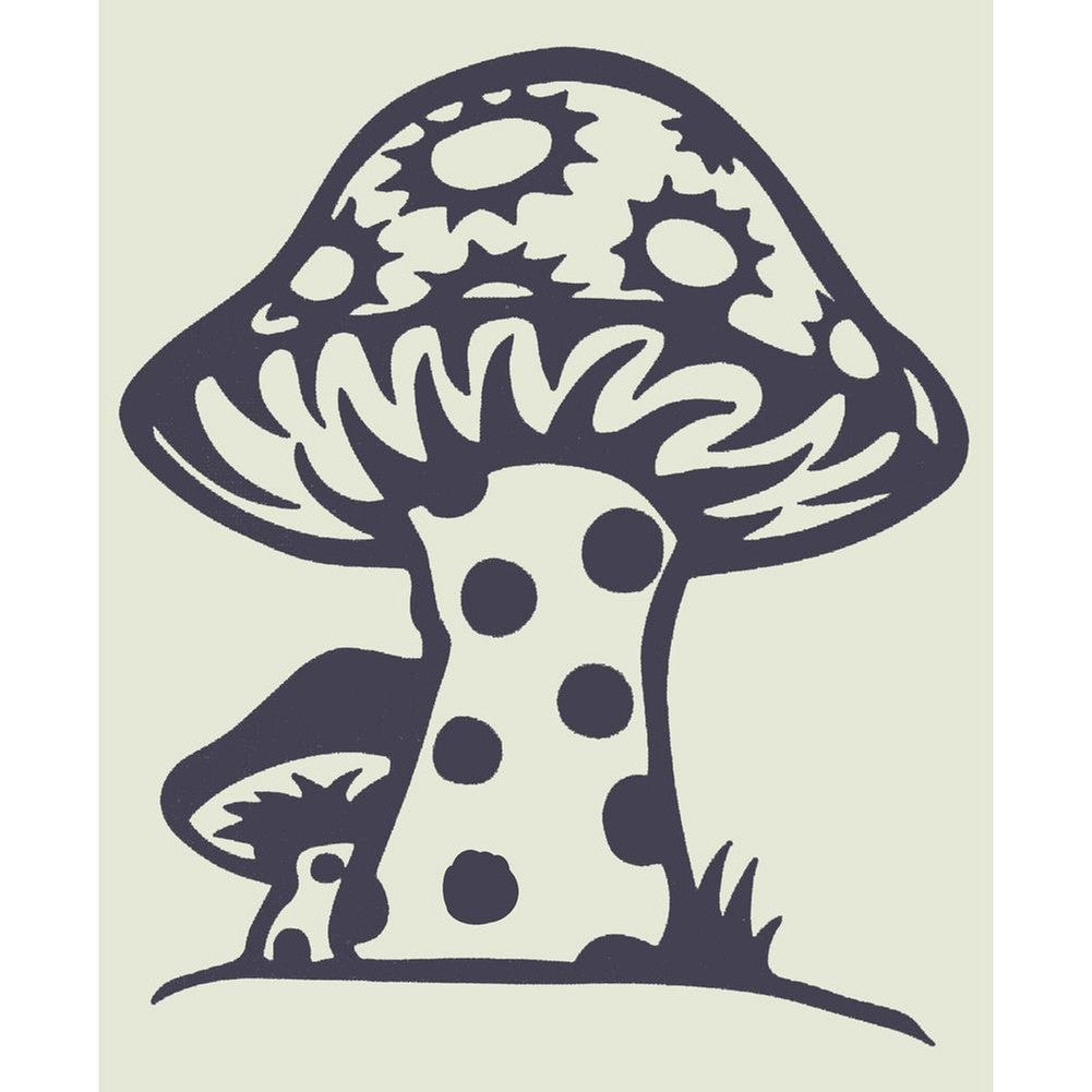 Shroom Cutout Decal - Purple Cutout Decals Old Glory   