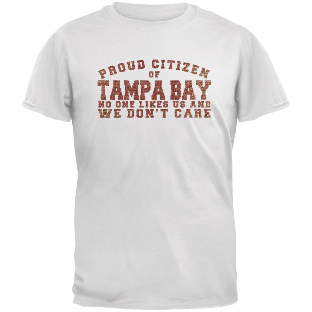 Proud No One Likes Tampa Bay White Adult T-Shirt Men's T-Shirts Old Glory 2XL White 