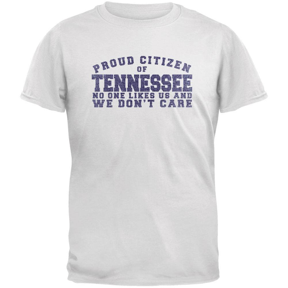 Proud No One Likes Tennessee White Youth T-Shirt Youth T-Shirts Old Glory LG White 