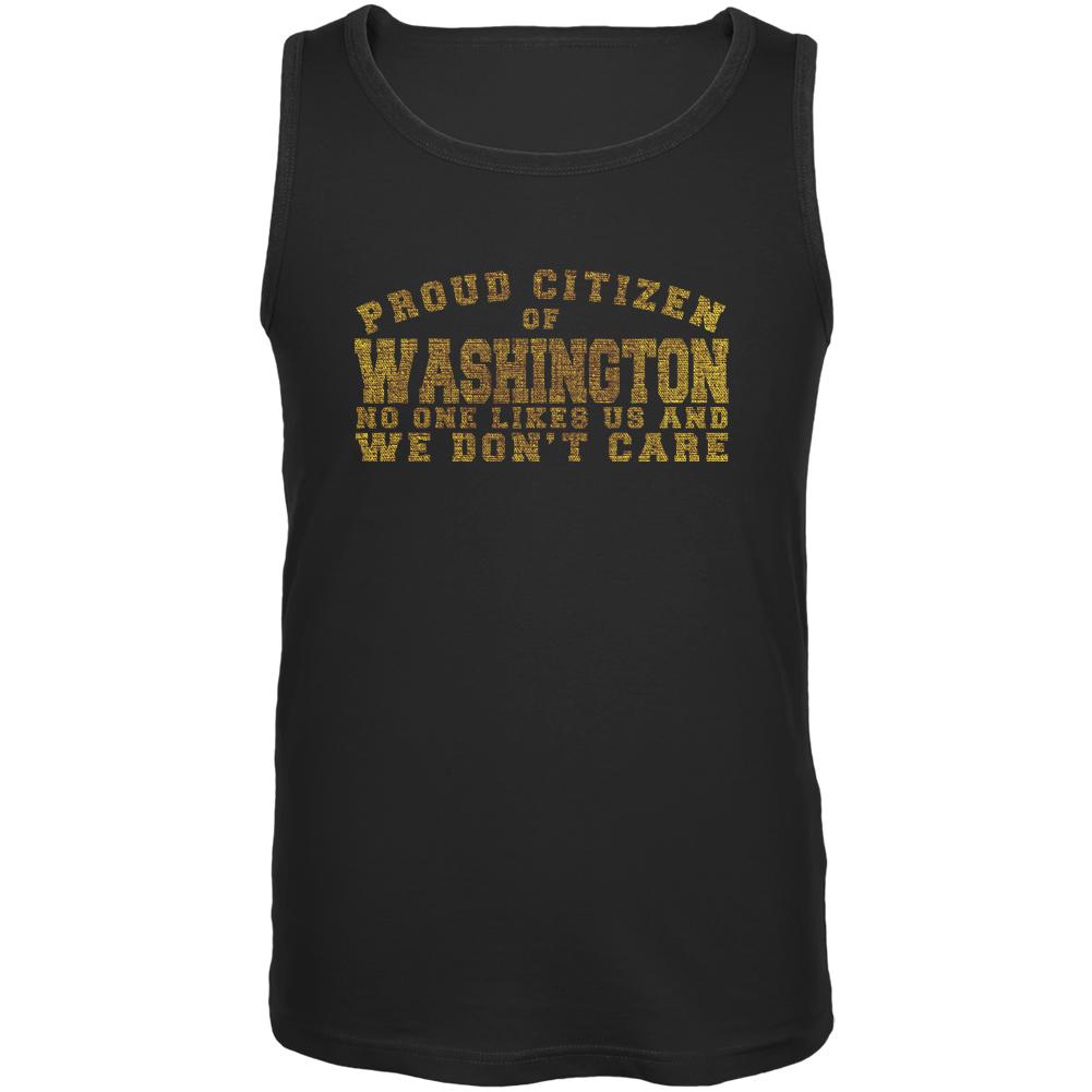 Proud No One Likes Washington Black Adult Tank Top Men's Tank Tops Old Glory 2XL Black 