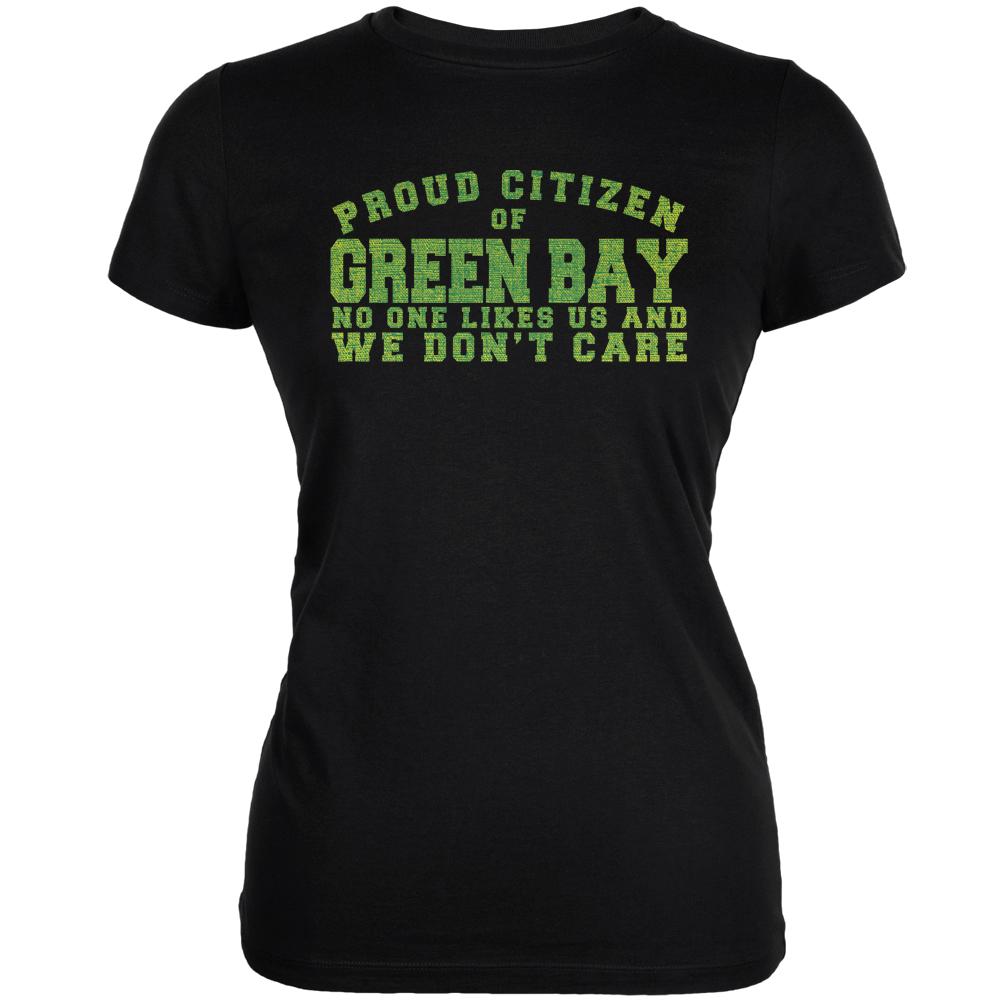 Proud No One Likes Green Bay Black Juniors Soft T-Shirt Juniors T-Shirts Old Glory 2XL Black 