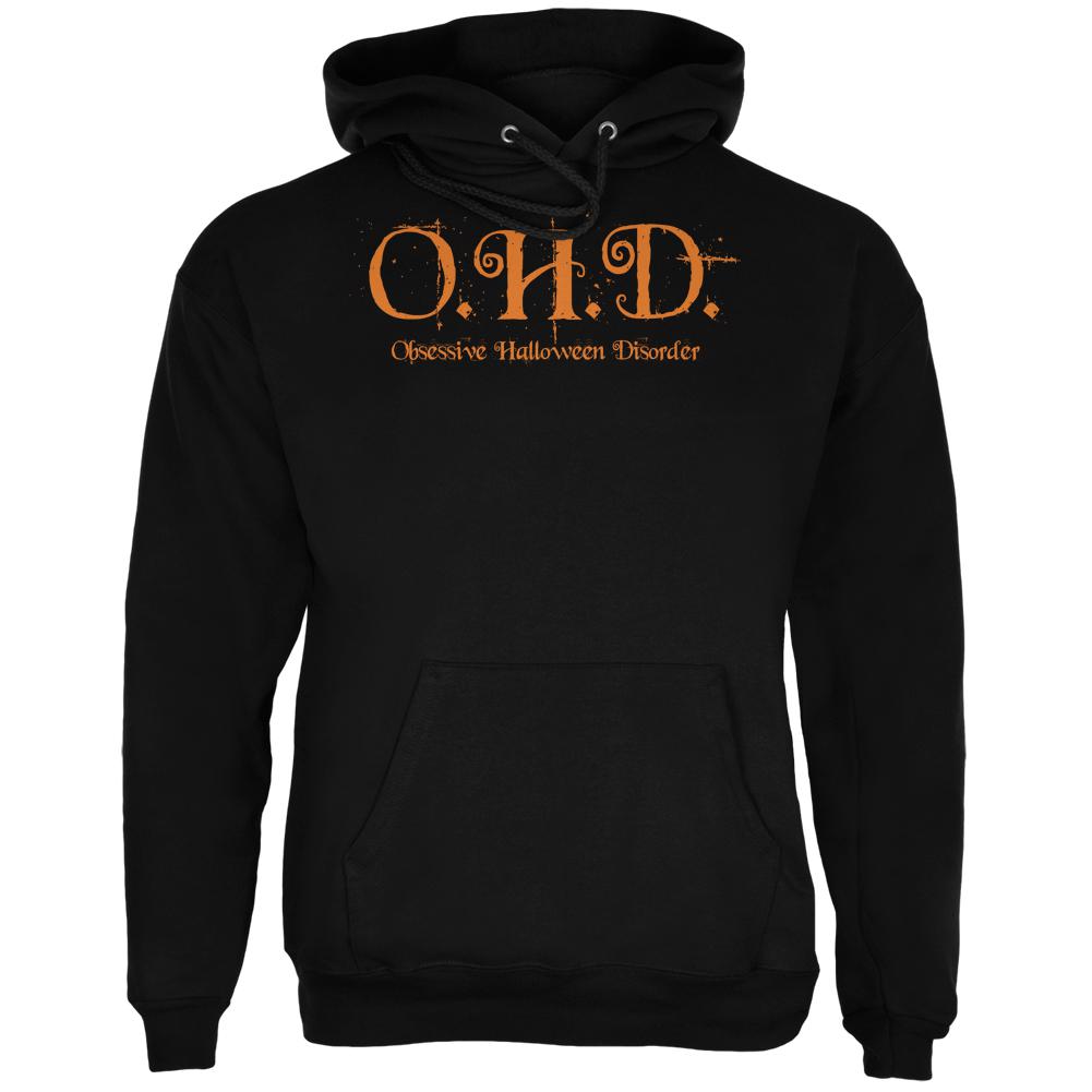 OHD Obsessive Halloween Disorder Black Adult Hoodie Men's Hoodies Old Glory 2XL Black 