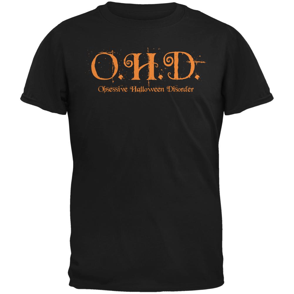 OHD Obsessive Halloween Disorder Black Adult T-Shirt Men's T-Shirts Old Glory 2XL Black 