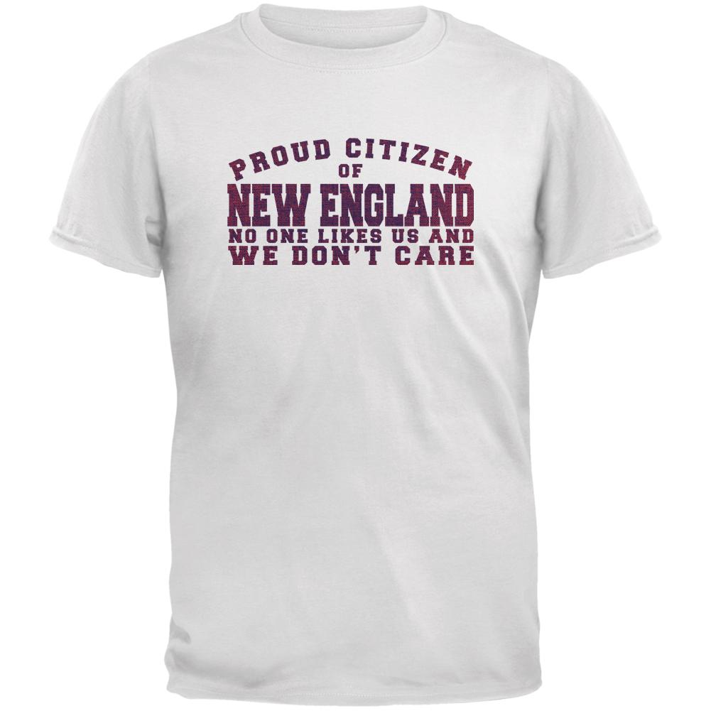 Proud No One Likes New England White Youth T-Shirt Youth T-Shirts Old Glory LG White 