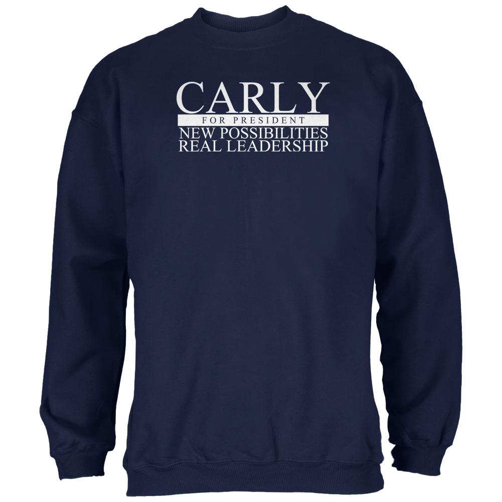 Election Carly Fiorina Possibilities Leadership Navy Adult Sweatshirt Men's Sweatshirts Old Glory 2XL Blue 