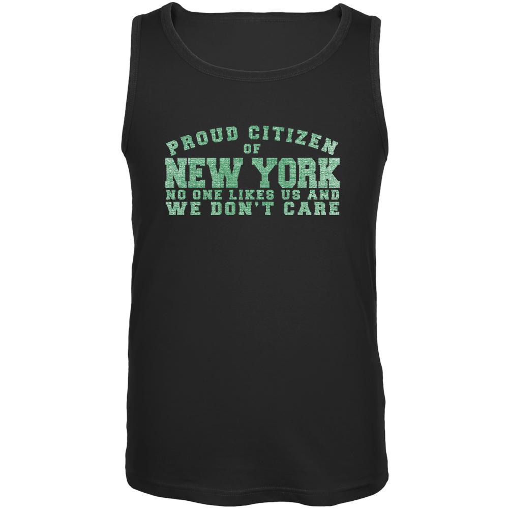 Proud No One Likes New York Black Adult Tank Top Men's Tank Tops Old Glory 2XL Black 