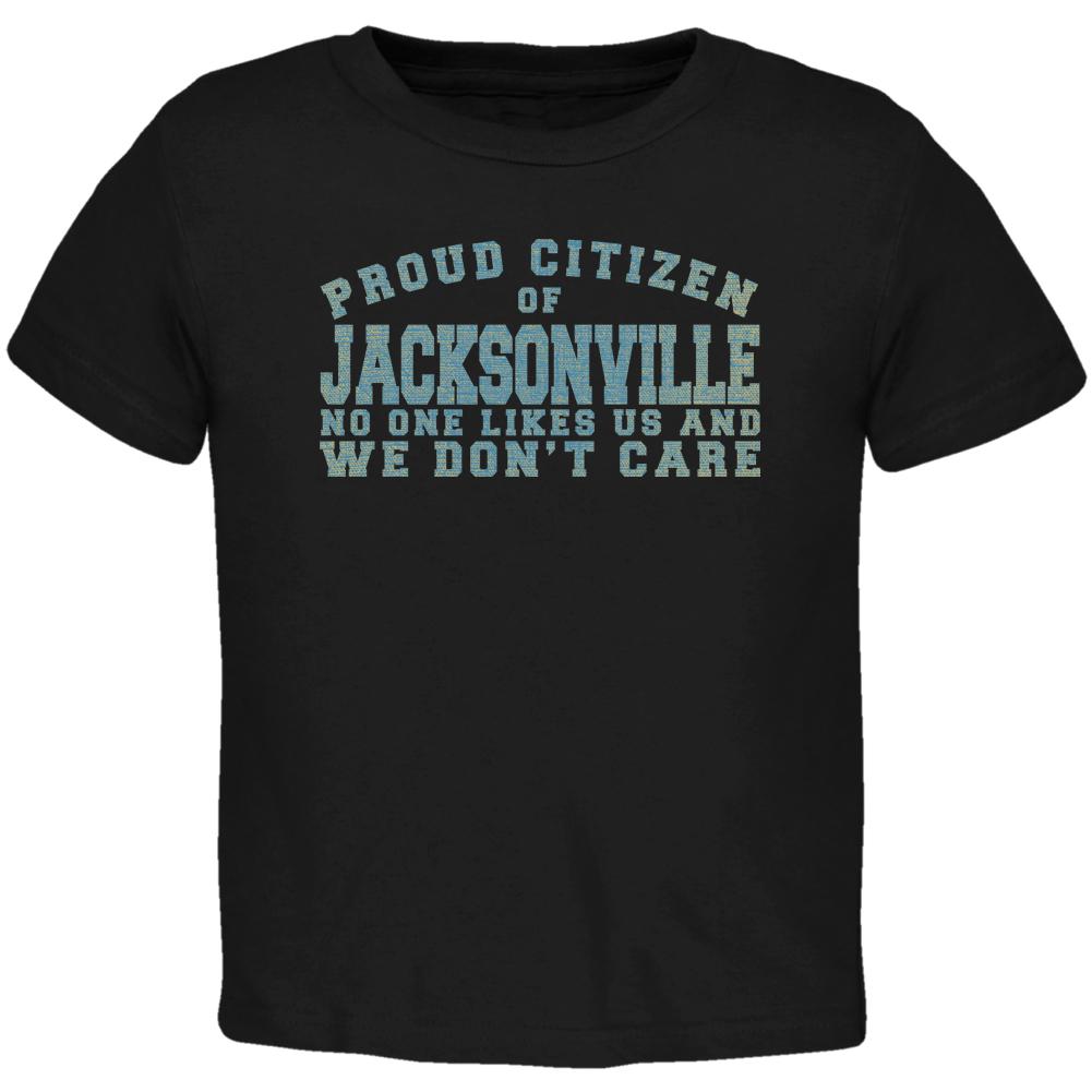 Proud No One Likes Jacksonville Black Toddler T-Shirt Toddler T-Shirts Old Glory 2T Black 