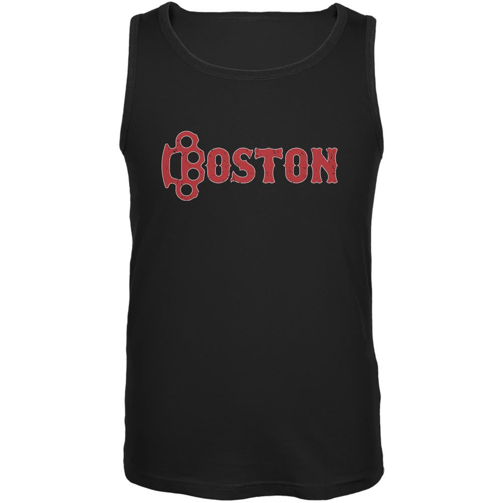 Boston Brass Knuckles Parody Black Adult Tank Top Men's Tank Tops Old Glory 2XL Black 