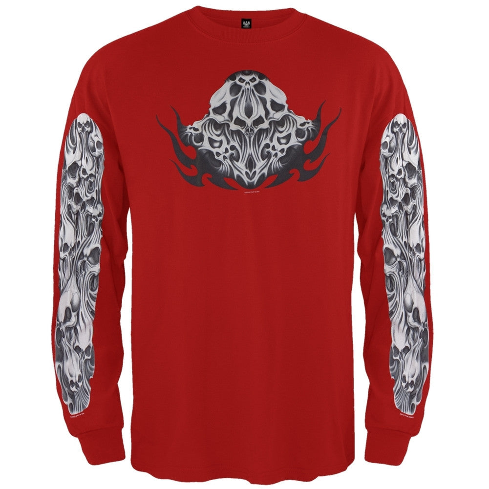 Gummy Skulls Long Sleeve T-Shirt Men's Long Sleeves Old Glory   