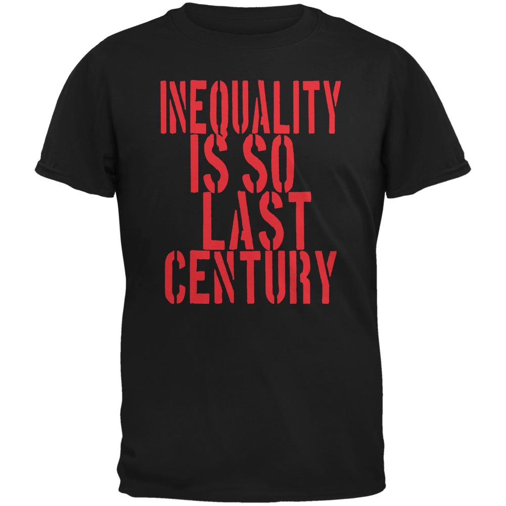 Inequality is so Last Century Black Adult T-Shirt Men's T-Shirts Old Glory 2XL Black 