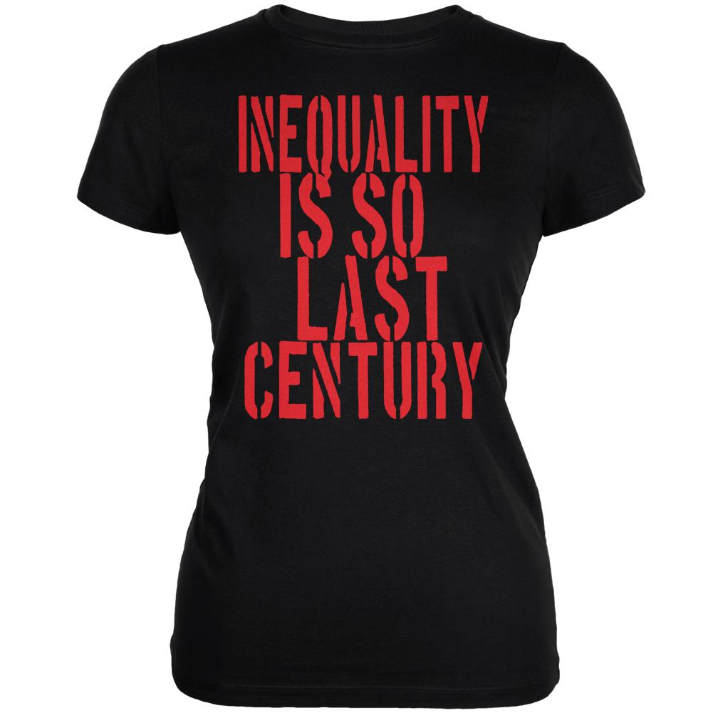 Inequality is so Last Century Black Juniors Soft T-Shirt Juniors T-Shirts Old Glory 2XL Black 