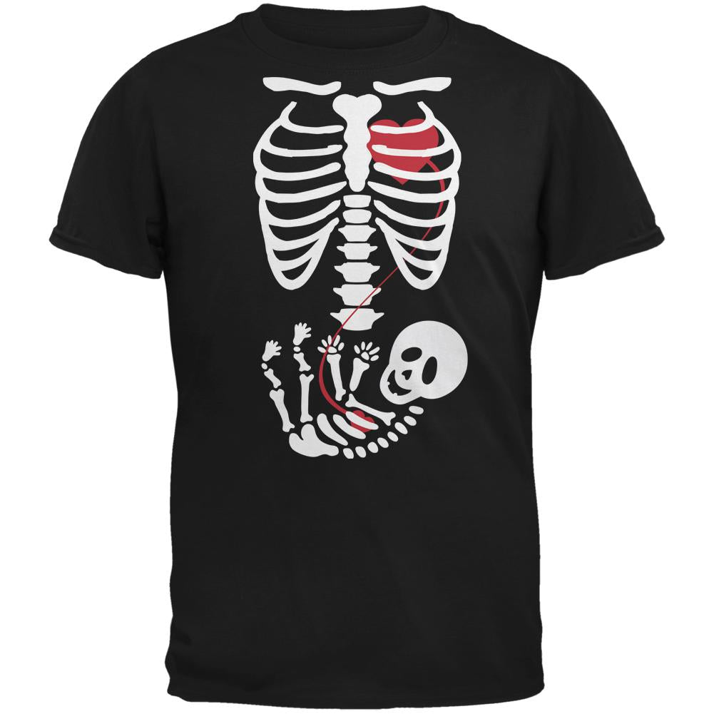 Halloween Baby Skeleton Black Adult T-Shirt Men's T-Shirts Old Glory 2XL Black 