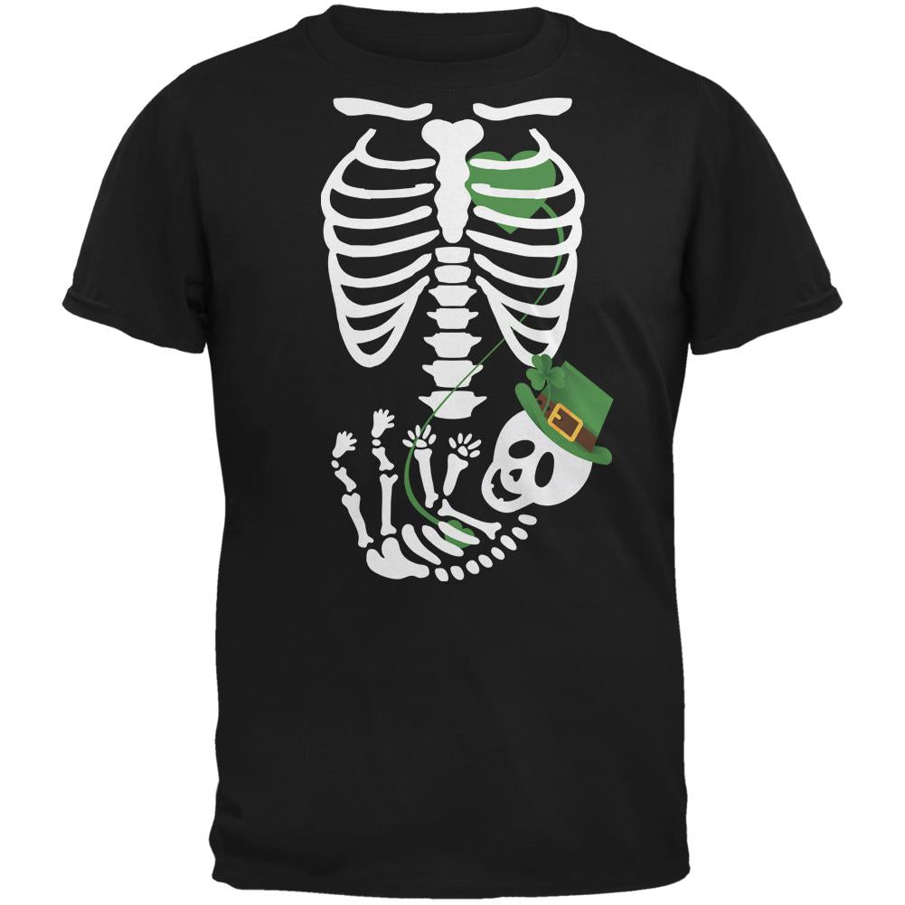 Halloween Irish Baby Skeleton Black Adult T-Shirt Men's T-Shirts Old Glory 2XL Black 