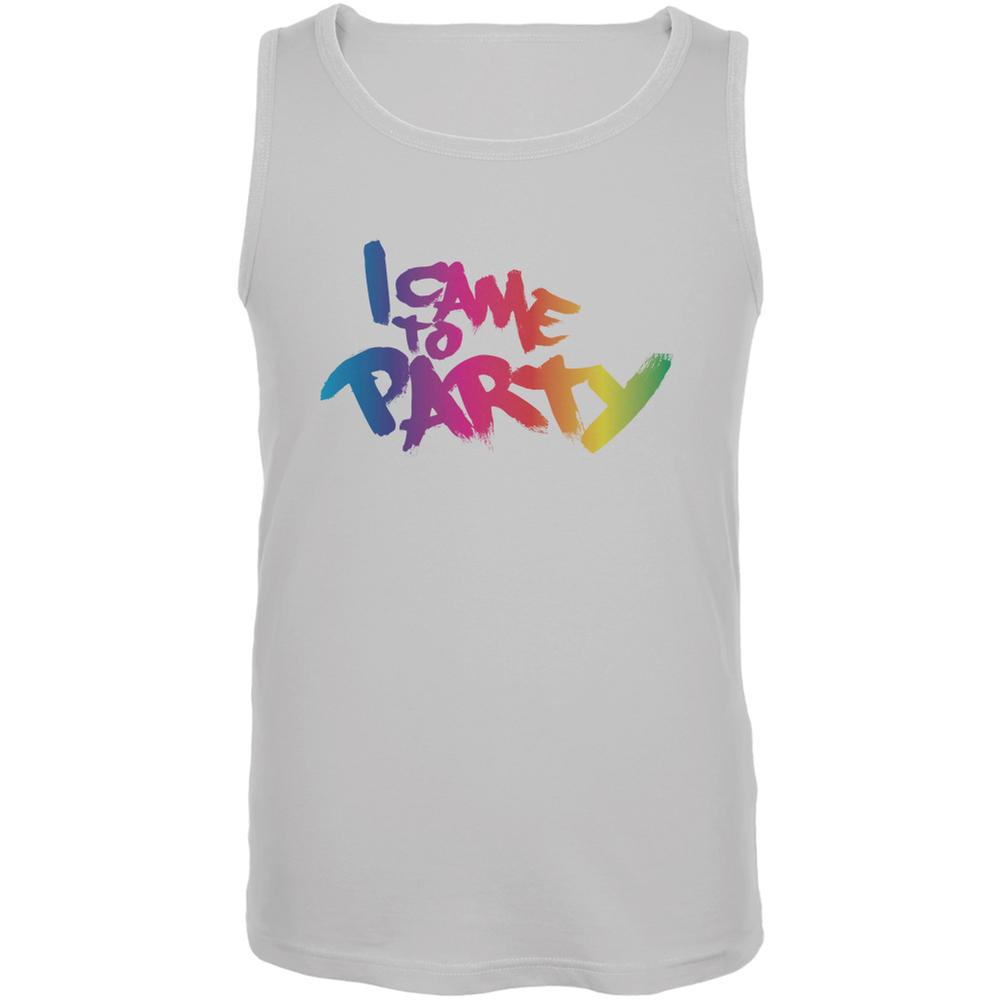 I Came To Party White Adult Tank Top Men's Tank Tops Old Glory SM White 