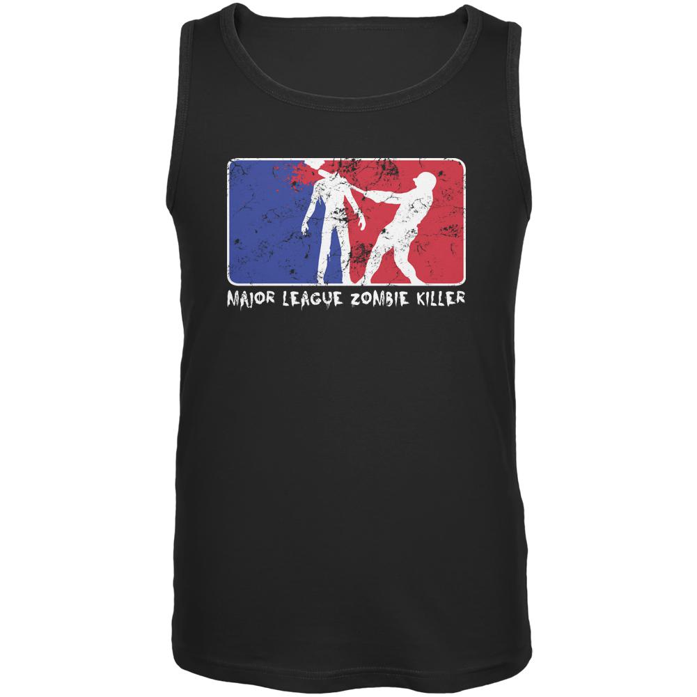 Halloween Major League Zombie Killer Black Adult Tank Top Men's Tank Tops Old Glory 2XL Black 