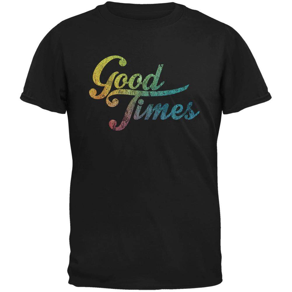 Good Times Black Adult T-Shirt Men's T-Shirts Life 2XL Black 