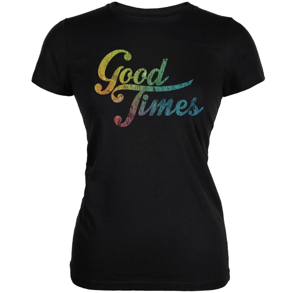 Good Times Black Juniors Soft T-Shirt Juniors T-Shirts Life 2XL Black 