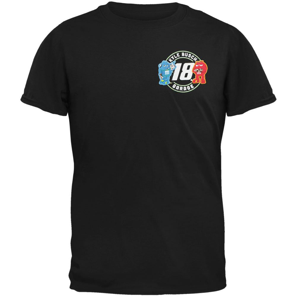 Kyle Busch - 18 Neon Sign Adult T-Shirt Men's T-Shirts Kyle Busch LG Grey