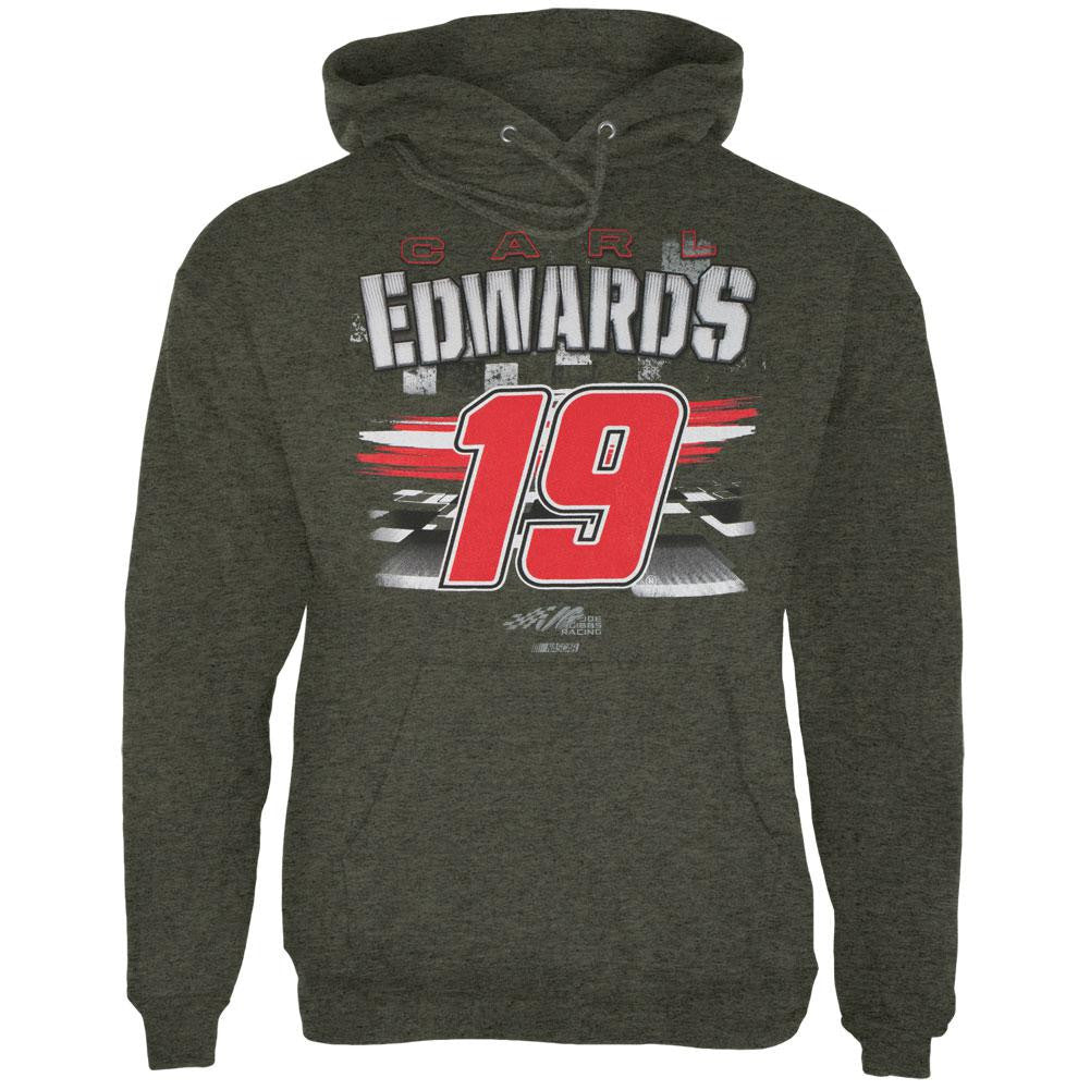 Carl Edwards - 19 Fan Up Adult Pullover Hoodie Men's Hoodies Carl Edwards MD Grey 