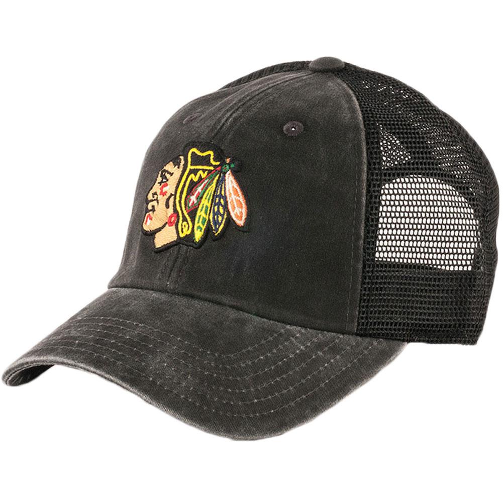 Chicago Blackhawks - Logo Gilyard 700 Adult Adjustable Baseball Cap Adjustable Baseball Caps Old Glory OS Red 