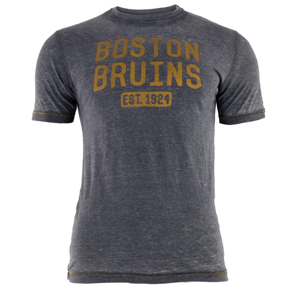 Boston Bruins - Est 1924 Hoist Premium Adult T-Shirt Men's T-Shirts Boston Bruins 2XL Black 