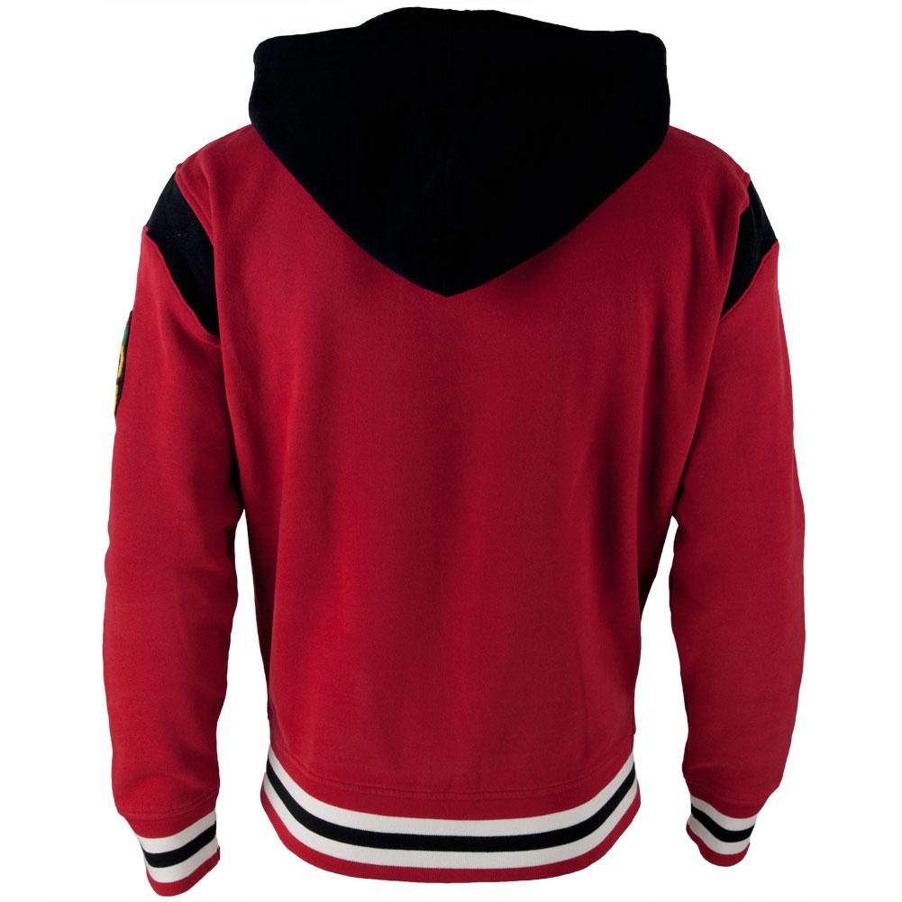 Chicago Blackhawks - Logo Stagger Adult Jacket Men's Jackets Chicago Blackhawks   