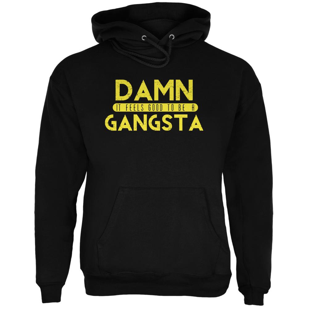 Damn It Feels Good To Be A Gangsta Black Adult Hoodie Men's Hoodies Old Glory 2XL Black 