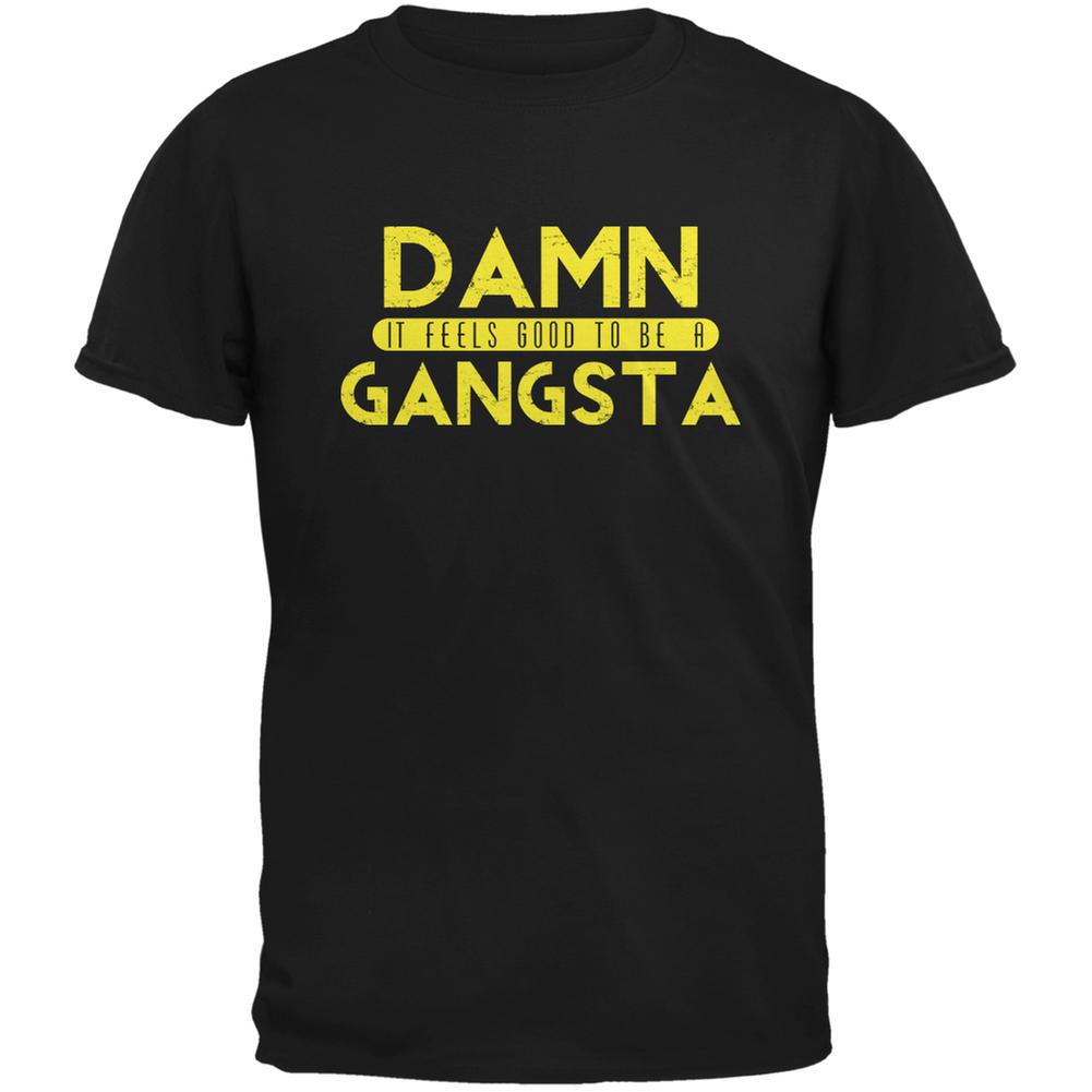 Damn It Feels Good To Be A Gangsta Black Adult T-Shirt Men's T-Shirts Old Glory 2XL Black 