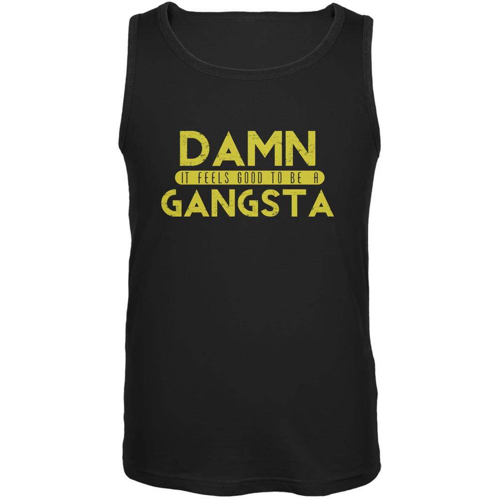 Damn It Feels Good To Be A Gangsta Black Adult Tank Top Men's Tank Tops Old Glory 2XL Black 