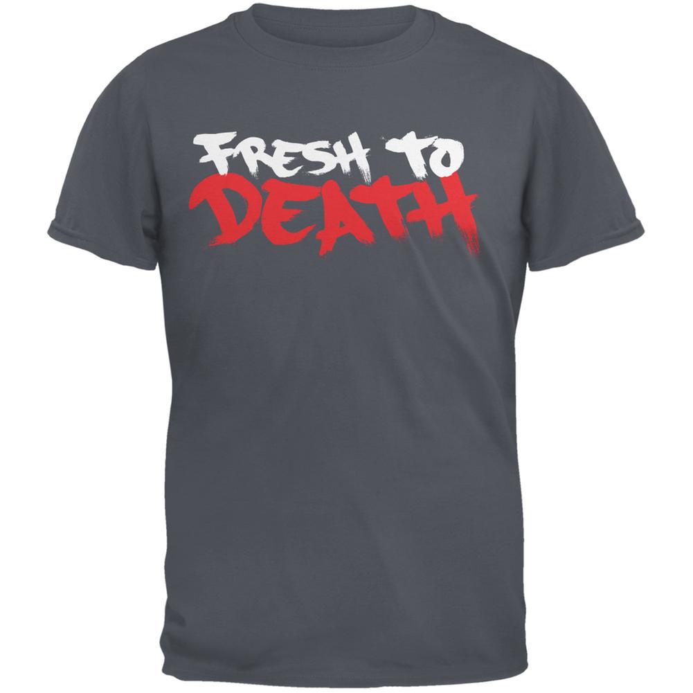 Fresh To Death Charcoal Grey Adult T-Shirt Men's T-Shirts Life 2XL Grey 