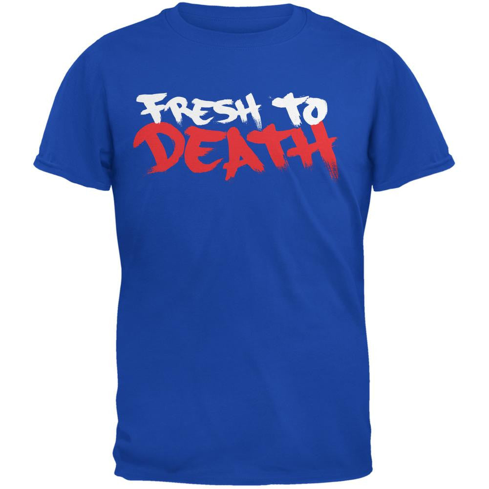 Fresh To Death Royal Adult T-Shirt Men's T-Shirts Life 2XL Blue 