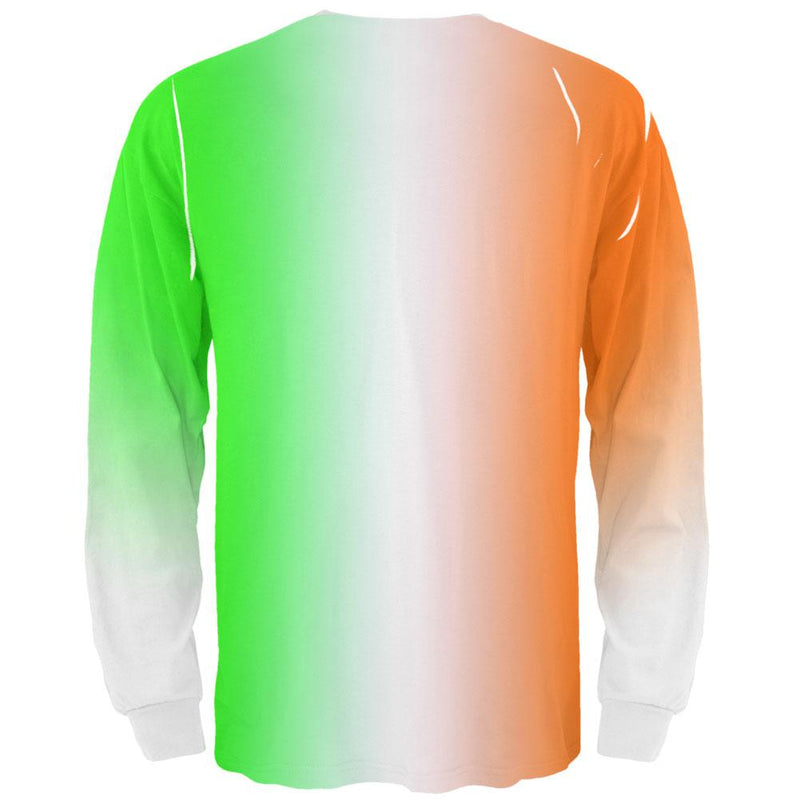 St Patricks Day Irish Fade All Over Adult Long Sleeve T-Shirt Men's Long Sleeves Old Glory   