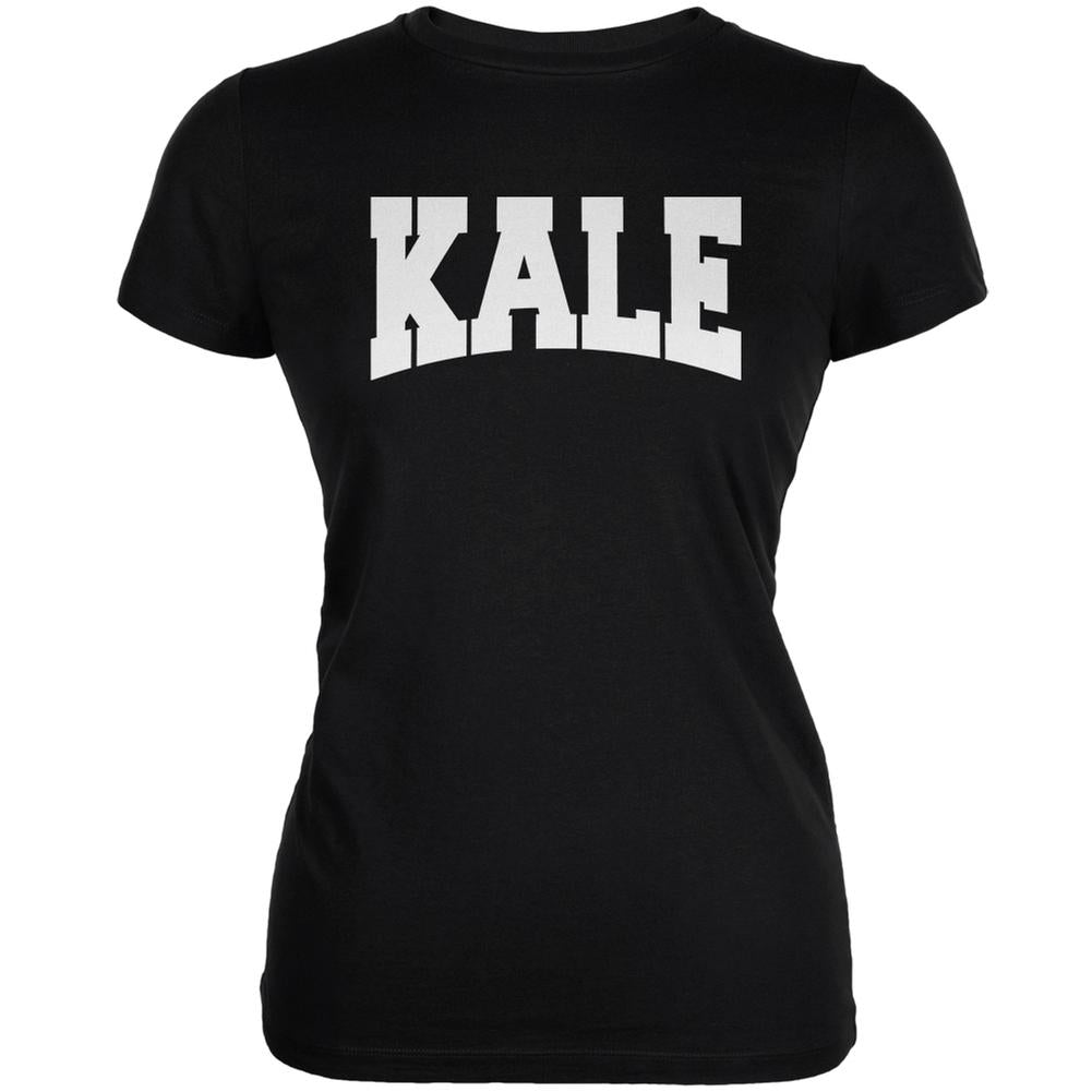 Kale Black Juniors Soft T-Shirt Juniors T-Shirts Old Glory 2XL Black 