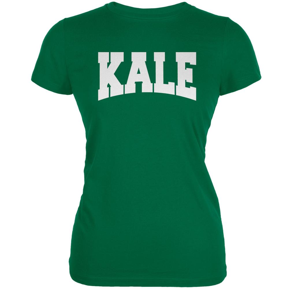 Kale Kelly Green Juniors Soft T-Shirt Juniors T-Shirts Old Glory 2XL Green 