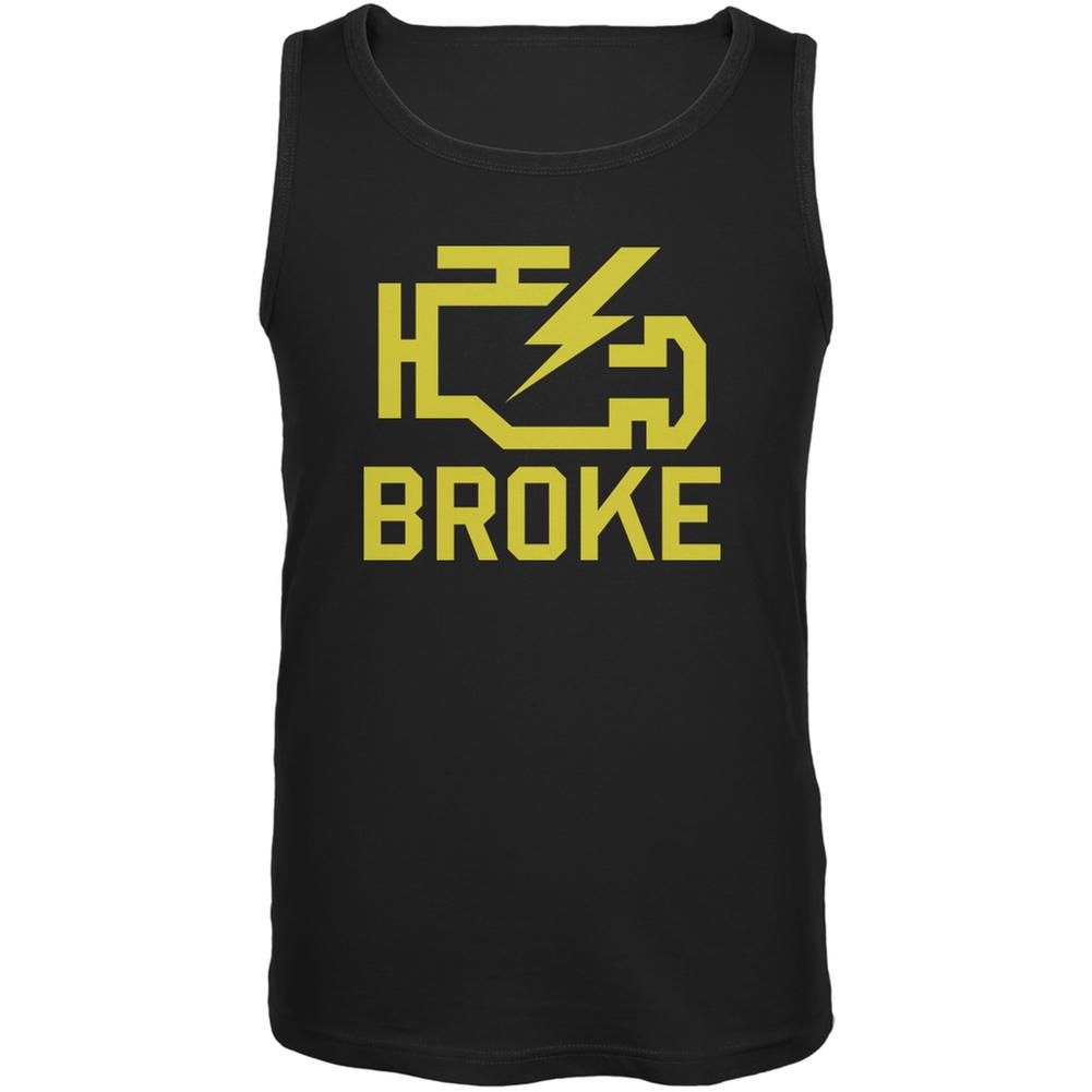 Automotive Broke Engine Light Black Adult Tank Top Men's Tank Tops Old Glory 2XL Black 